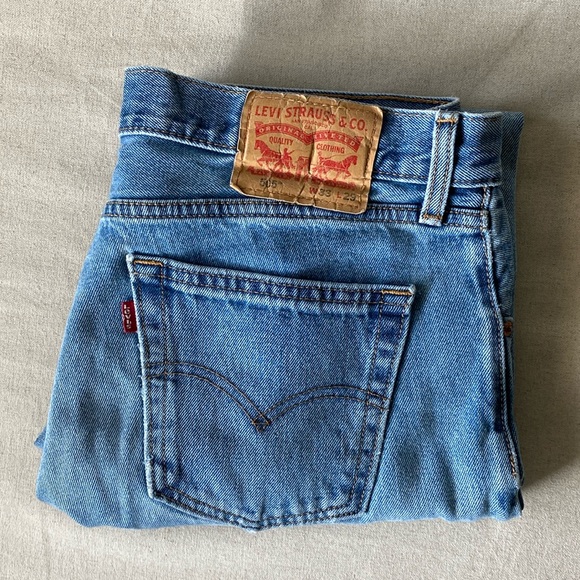 LEVIS 505 regular fit denim jeans size 33 - Picture 2 of 6